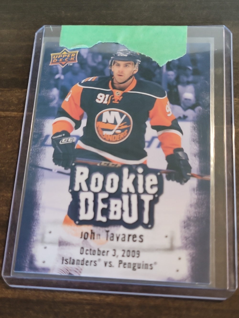 2009/10 Rookie Debut John Tavares Hockey Card - Black & Orange